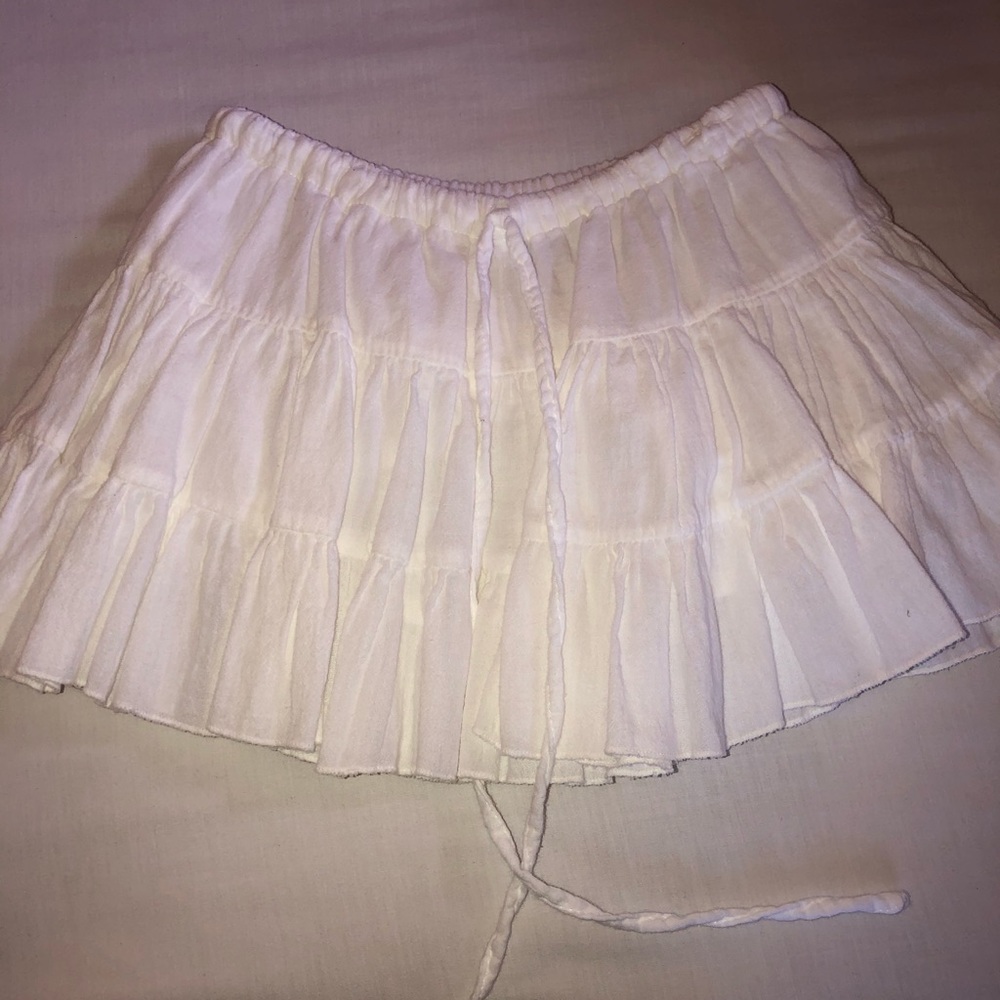 white skirt
